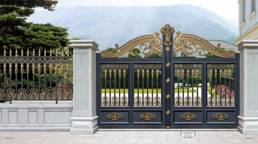 ST-PK-012豪华平开庭院大门
